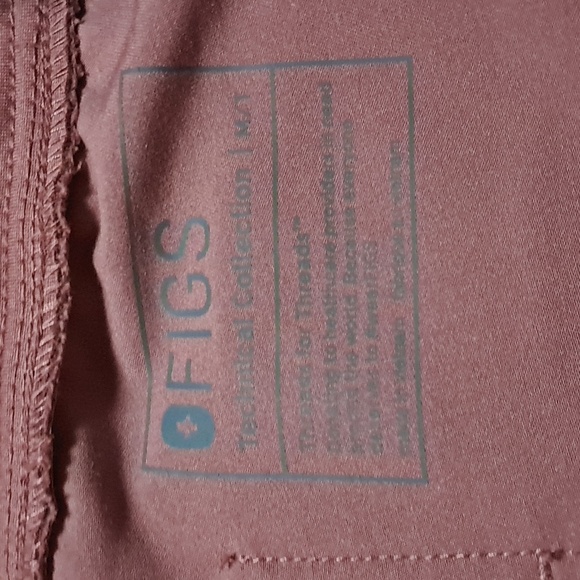 Figs Mineral Mauve Scrub Set Casma Top M Zamora Joggers Scrub Pants Size M/T - Picture 10 of 12